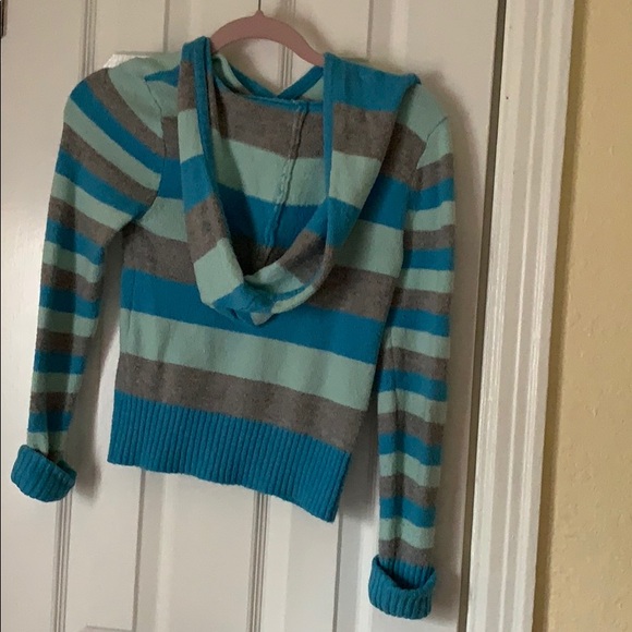 blue striped hoodie - Picture 3 of 3